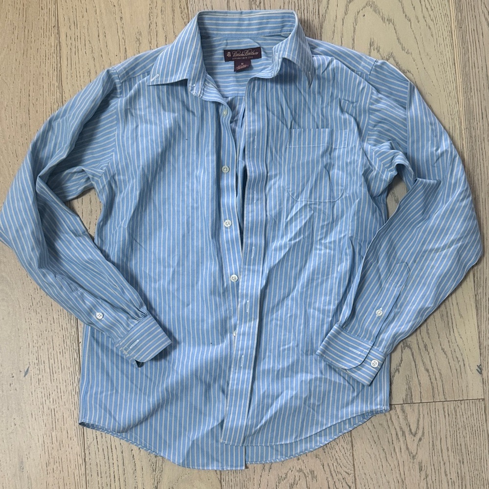 Brooks brothers boys Blue Striped Shirt